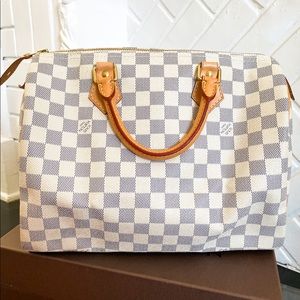 Speedy 30 Damier Azur *Authentic w/ Receipt*